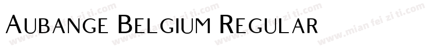 Aubange Belgium Regular字体转换